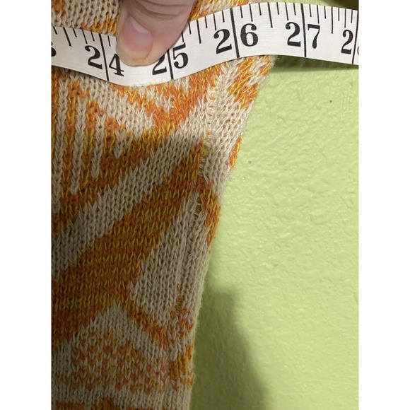 Bohemian Cropped Long Sleeve Sweater Women L Tan/brown Earthbound Earthy - Picture 8 of 9